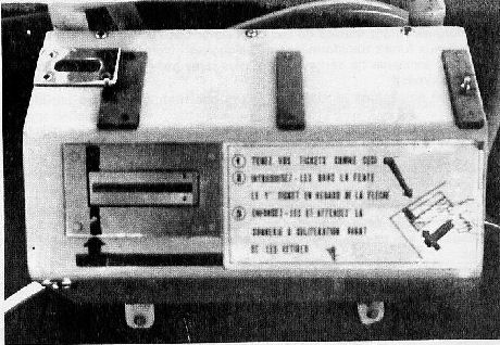 Oblitérateur pour self-service